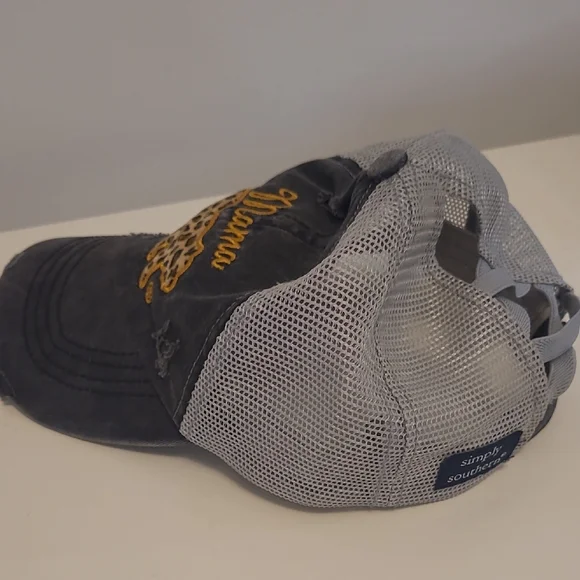 Simply Southern Gray and Gold Mama Hat - Picture 6 of 10